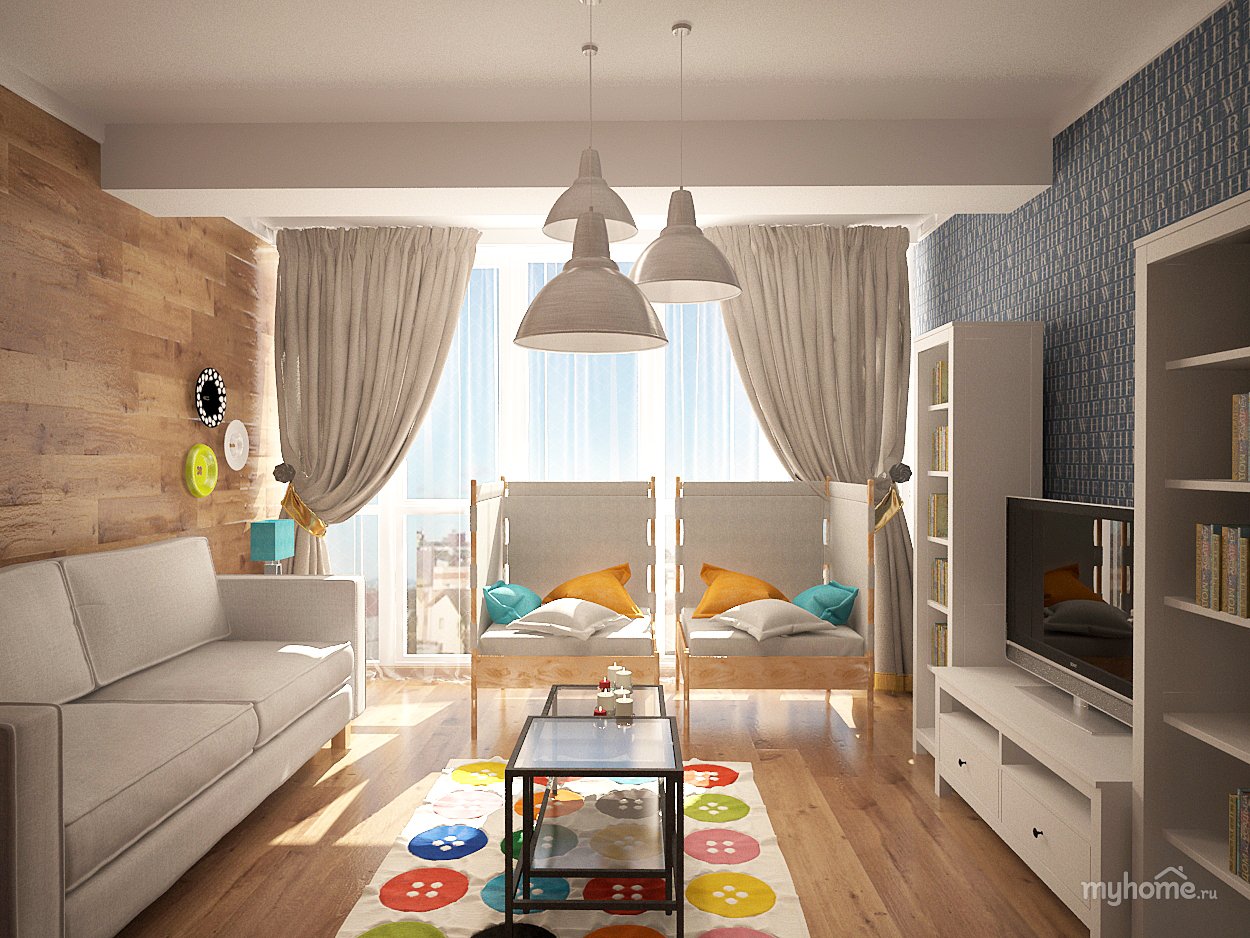 Как организовать две жилые комнаты для семьи на удаленке с маленьким ребенком