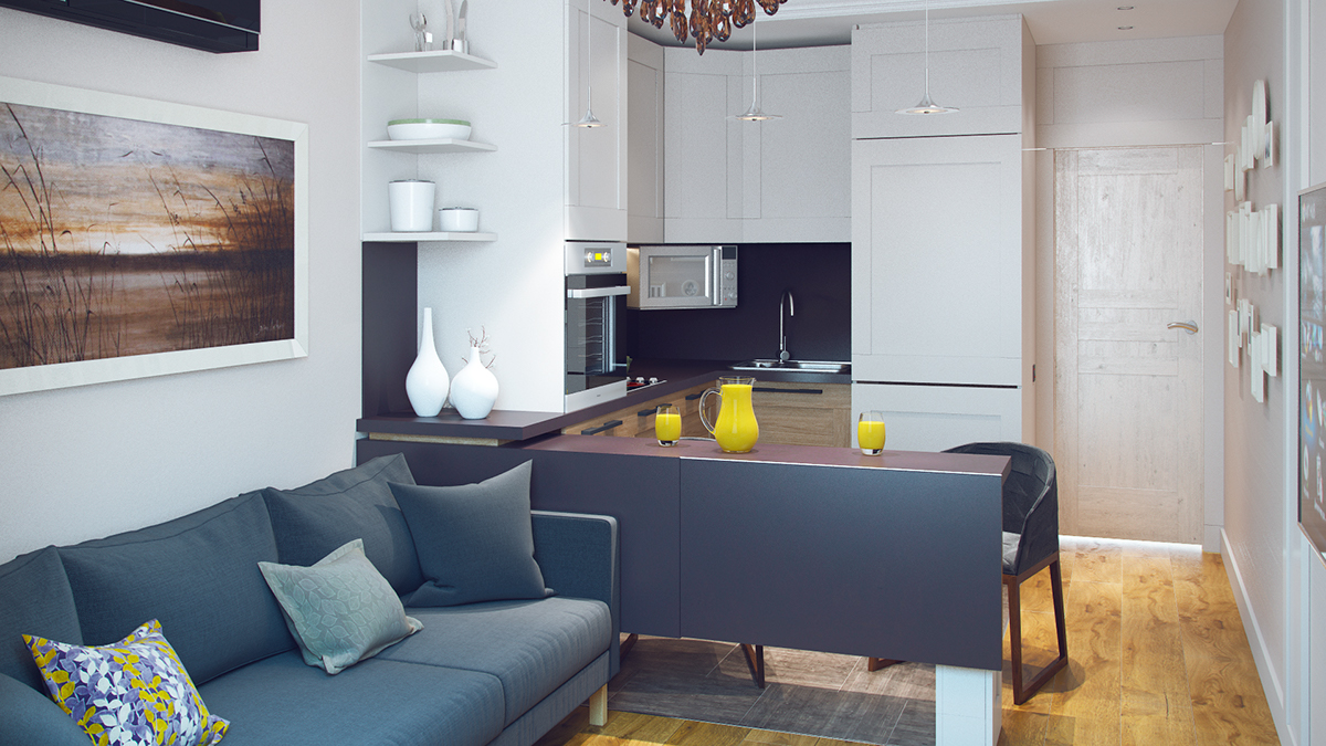 Маленькая кухня с диваном — реальность или безумие