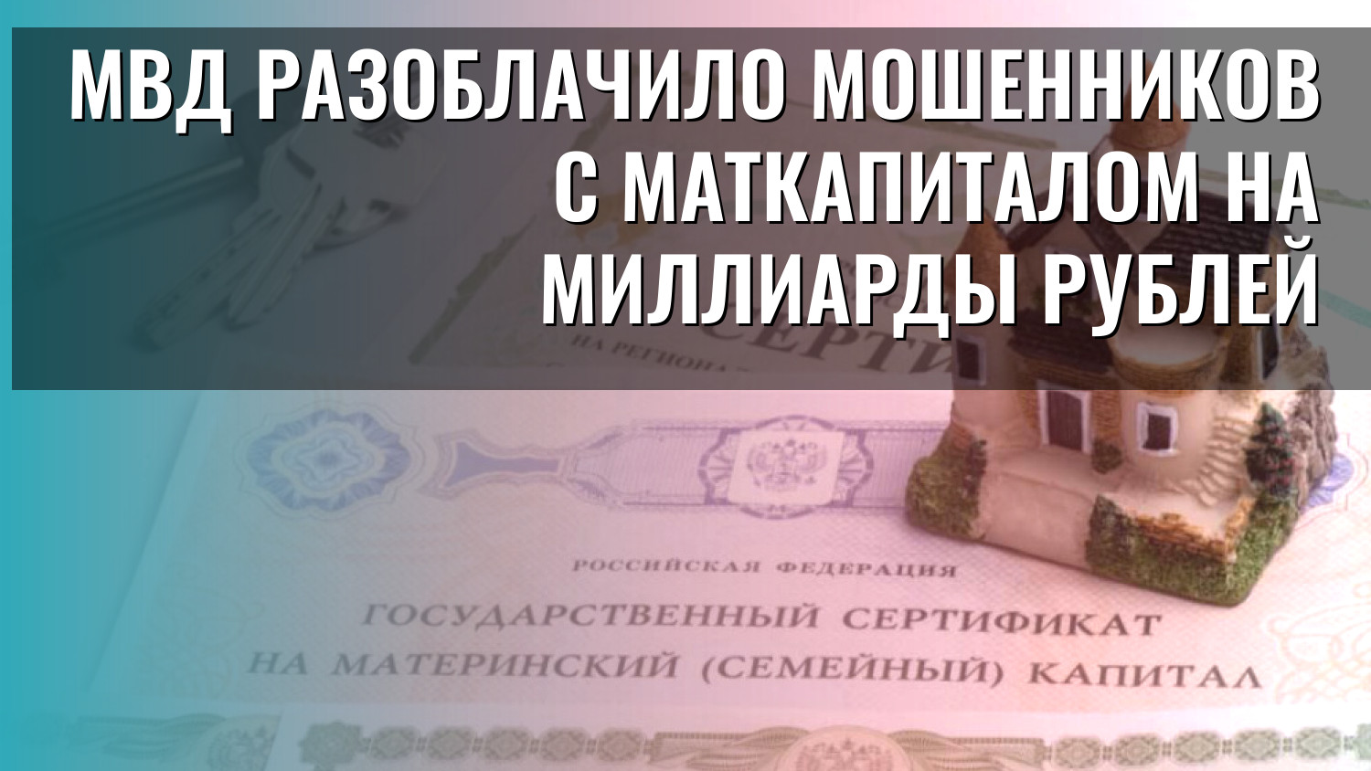 МВД разоблачило мошенников с маткапиталом на миллиарды рублей